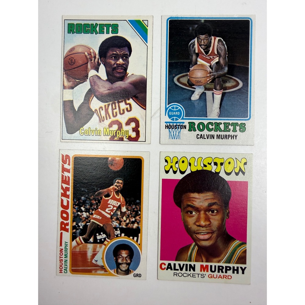 Vintage Calvin Murphy Houston Rockets Topps Card Lot 1971 1973 1975 1978‎ HOF
